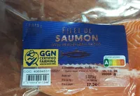 Filet de saumon avec peau et sans arêtes