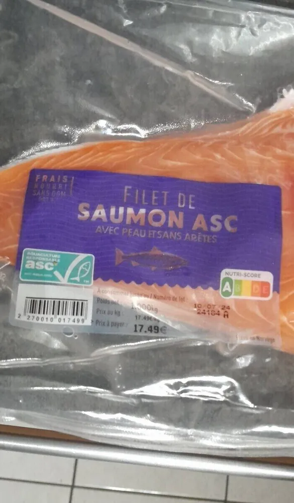 Filet de saumon ASC