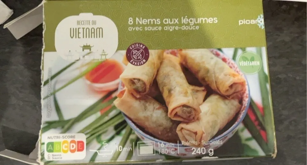 8 nems aux légumes