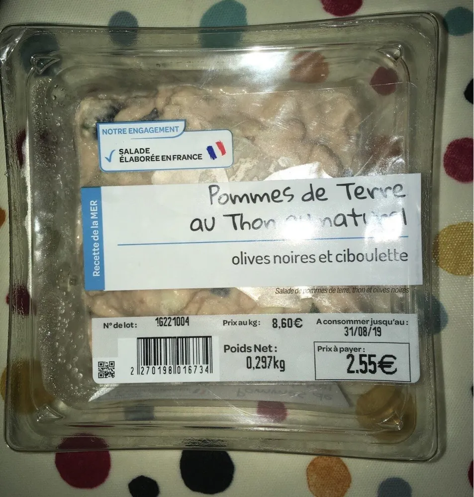 Pommes de terre au thon au naturel