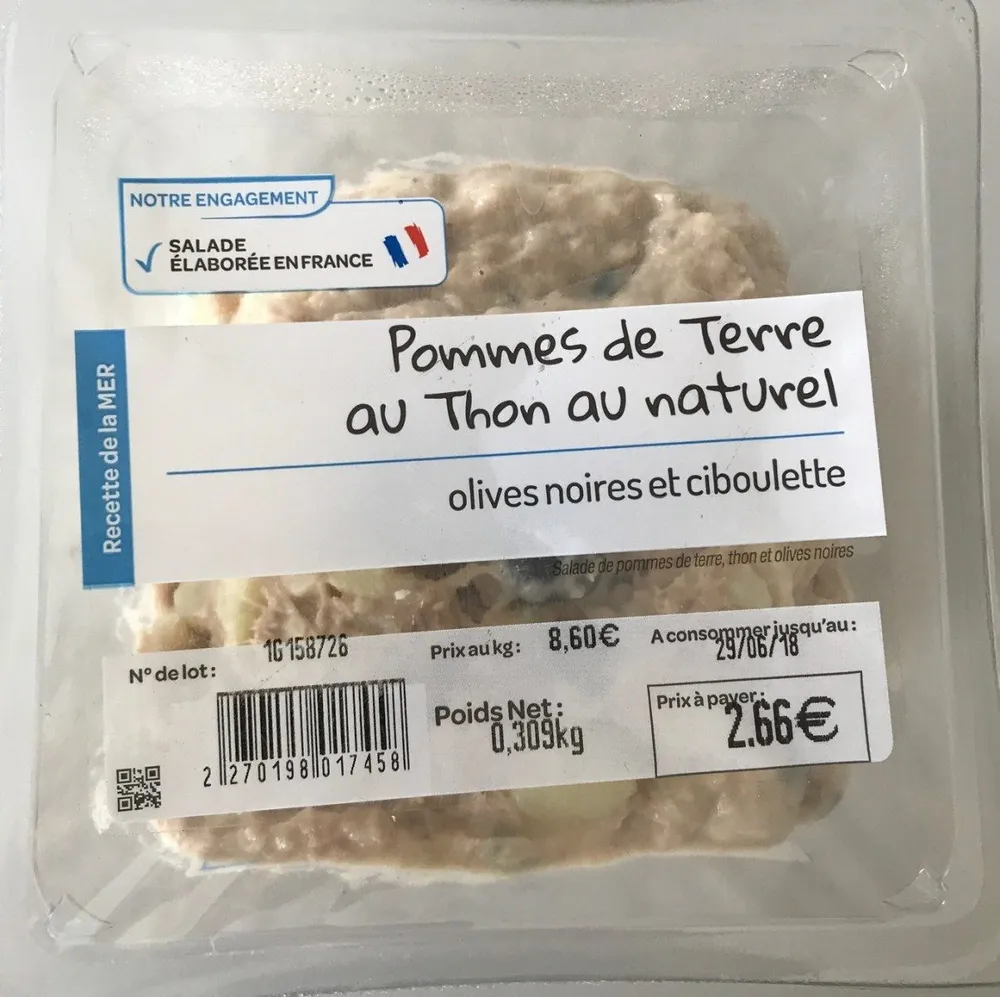 Pomme de terre au thon