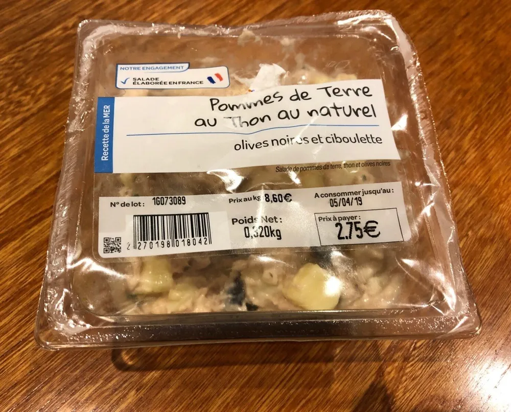 Pommes de terre au thon au naturel