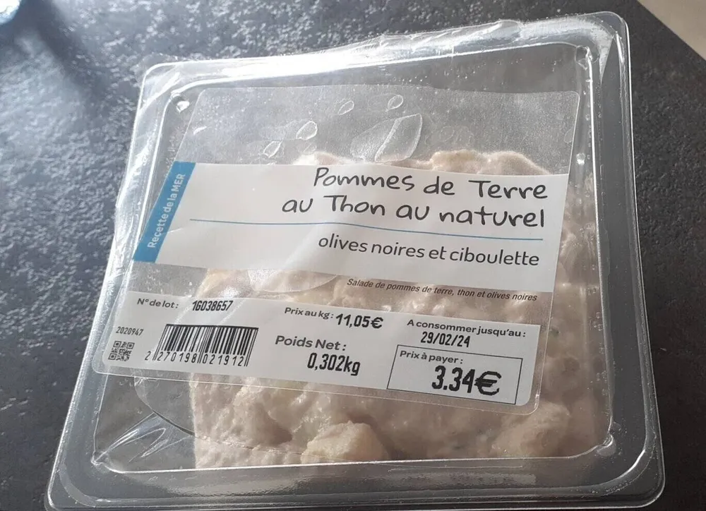 Pommes de terre au thon au naturel