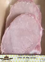 Cotes de porc cuites