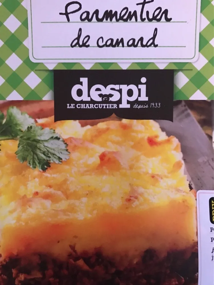 Parmentier de canard