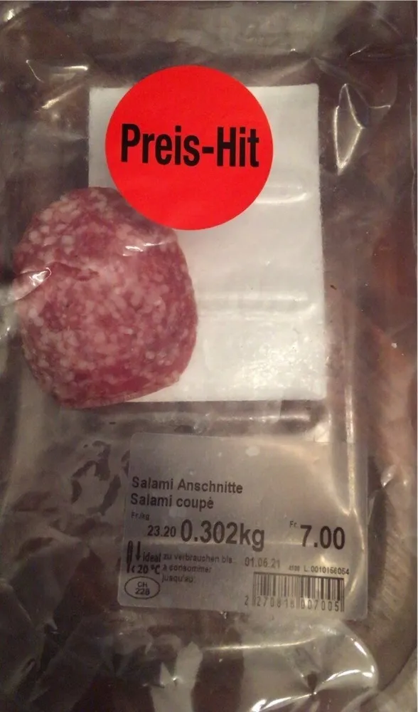 Salami Anschnitte