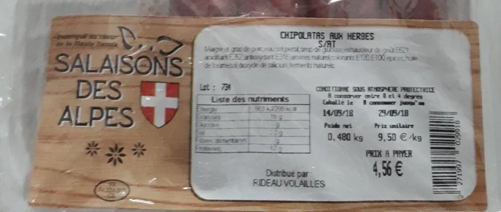 Chipolatas aux herbes
