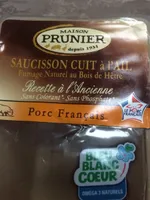 Saucisson cuit à l'ail fumage naturel