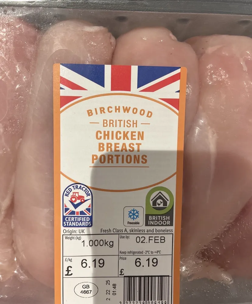 Chicken breast portions
