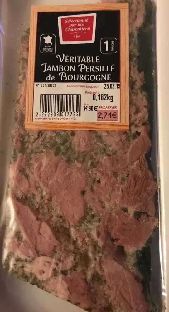Veritable jambon persille de bourgogne