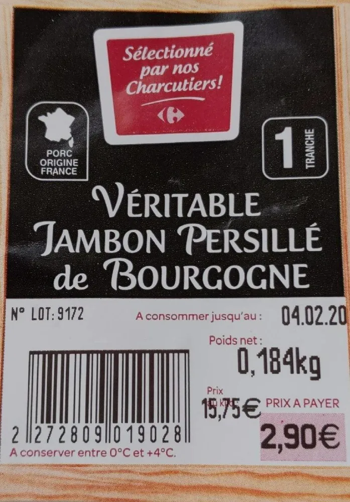 Véritable jambon persillé de Bourgogne