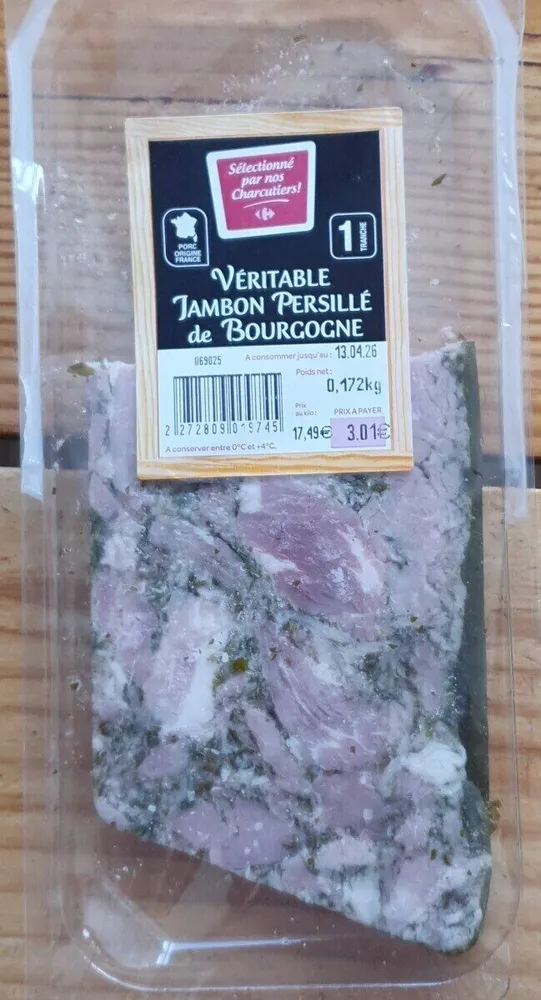 Véritable jambon persille de Bourgogne