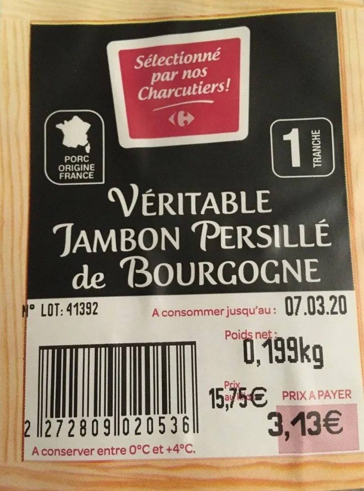 Jambon persillé de bourgogne
