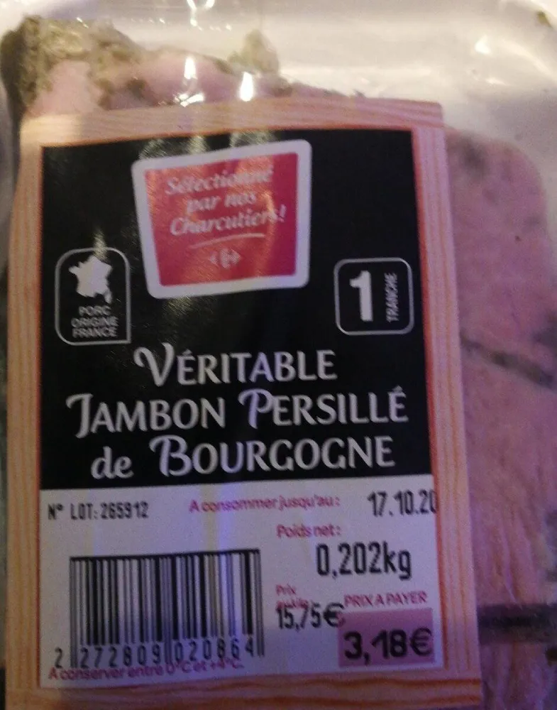 Véritable jambon persillé de Bourgogne