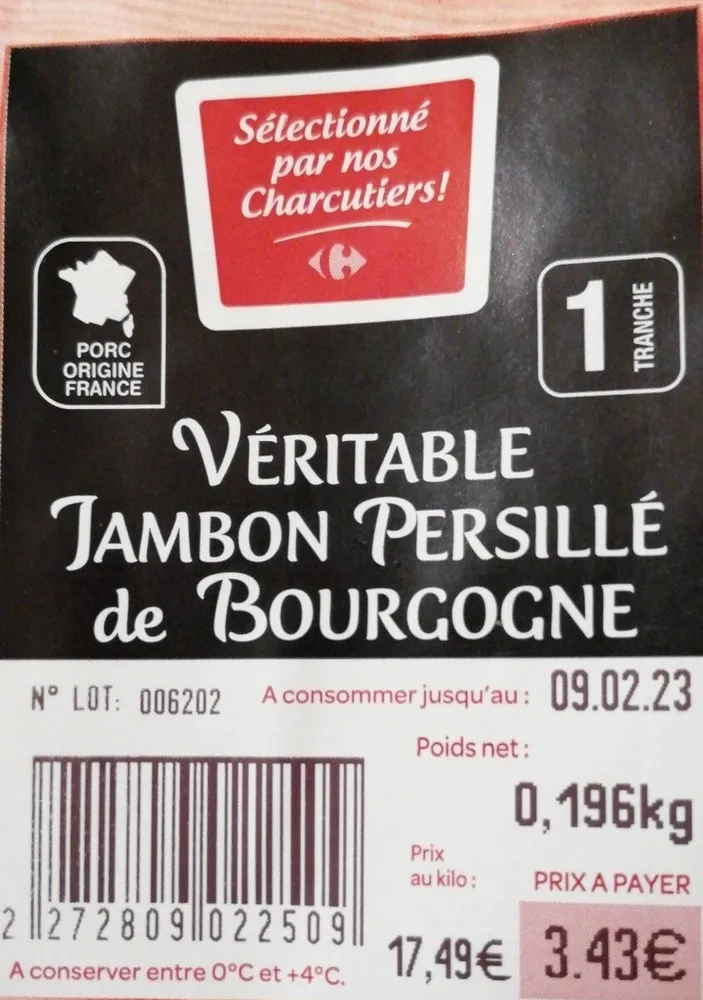 Véritable jambon persillé de Bourgogne