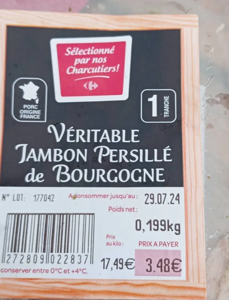 Jambon persillé de Bourgogne