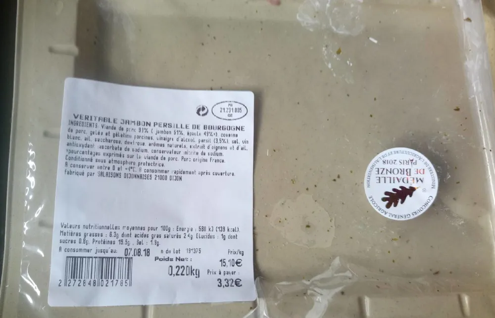 Véritable jambon persillé de Bourgogne