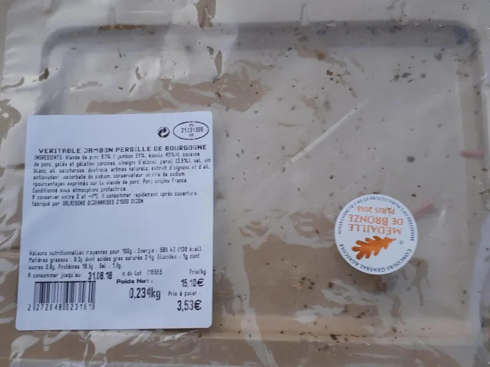Véritable jambon persille de Bourgogne