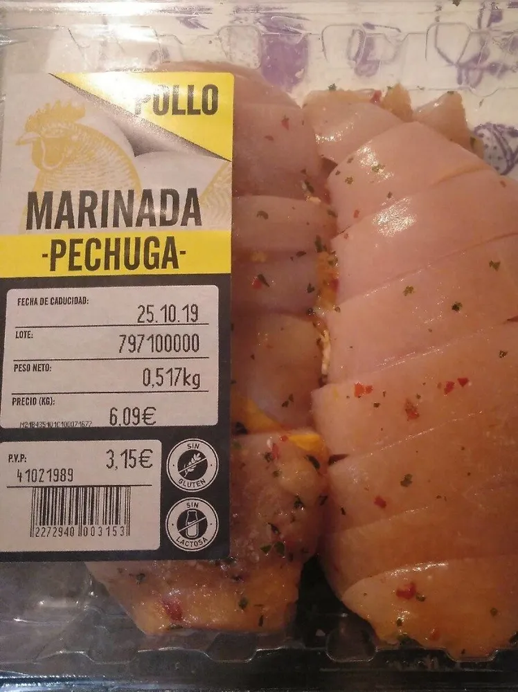 Pechuga pollo marinada