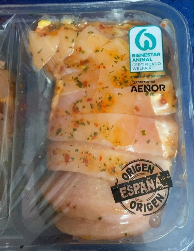 Pechuga de pollo marinada