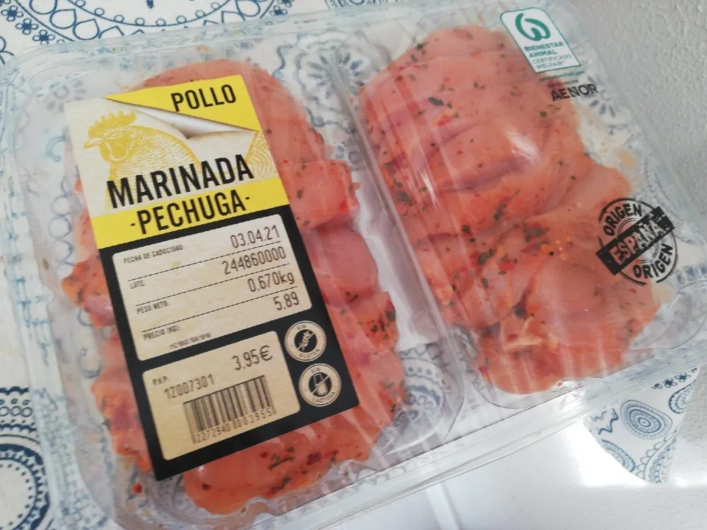 Pechuga de pollo marinada