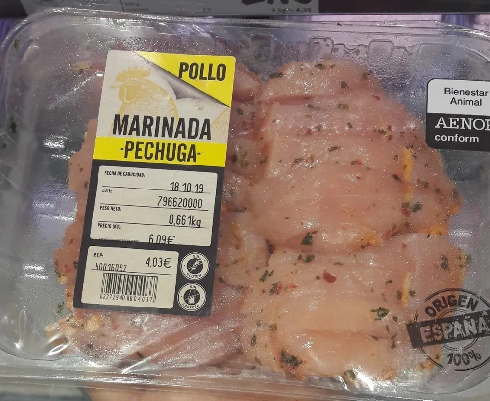 Pechuga polo marinada