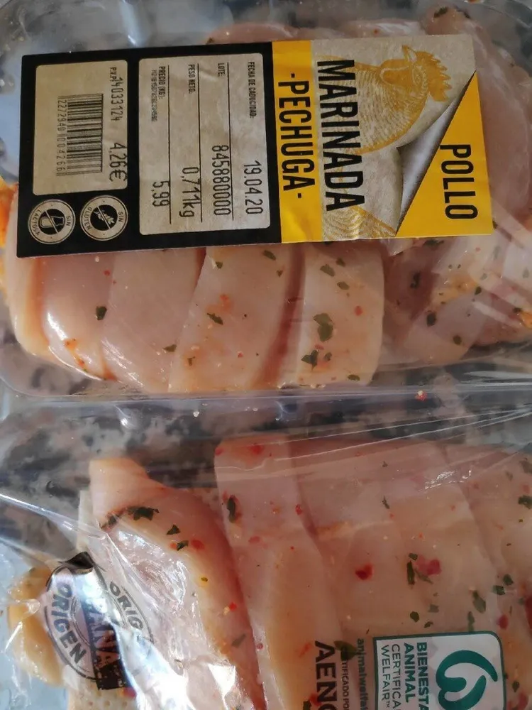 Pechuga pollo marinada