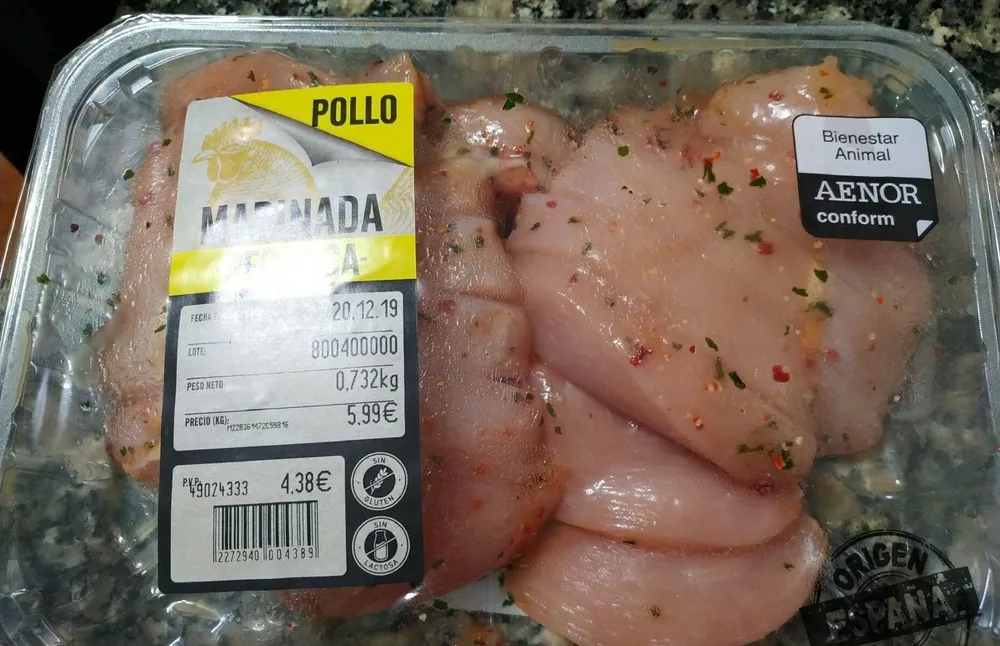 Pechuga de pollo marinada
