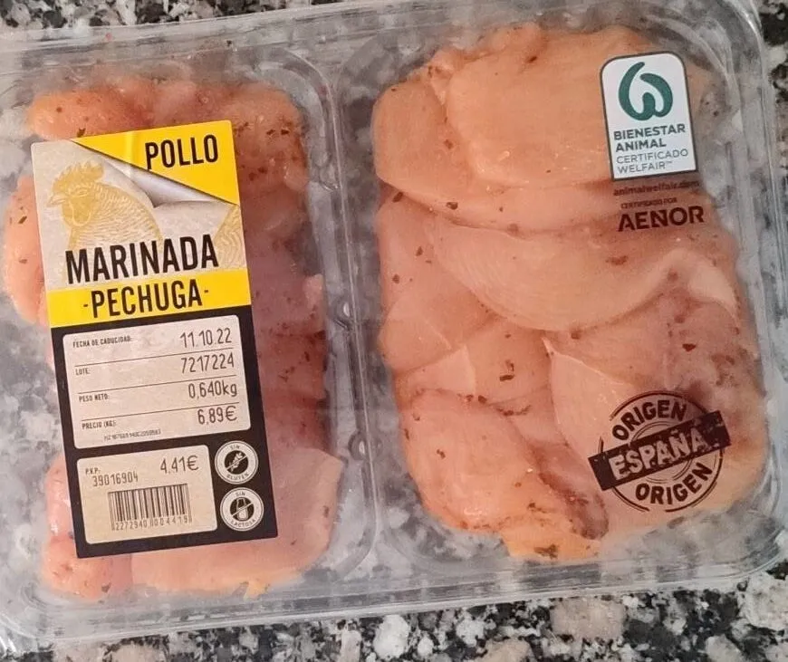 Pechuga de pollo marinada
