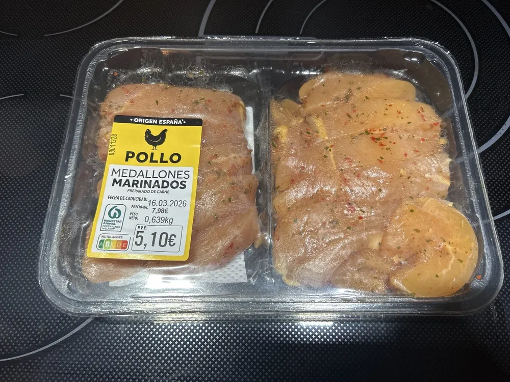 Medallones Pechuga Pollo Marinados