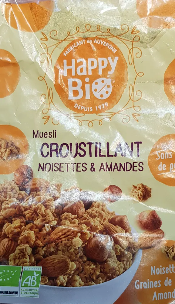 muesli croustillant noisettes & amandes
