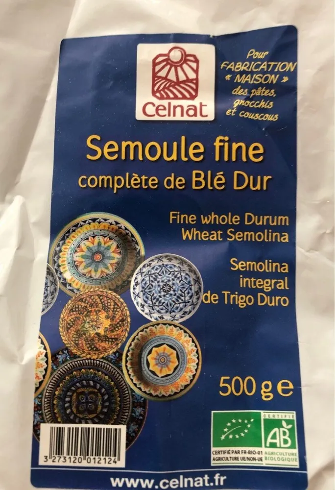 Semoule fine complète de blé dur
