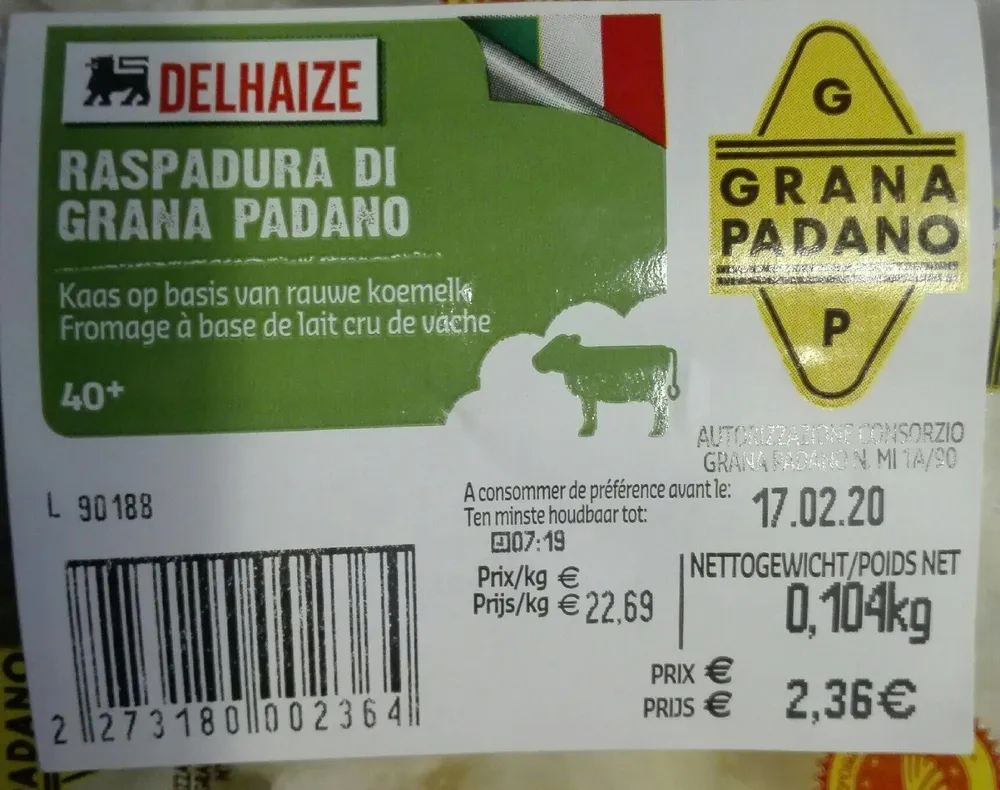 Raspadura di grana padano