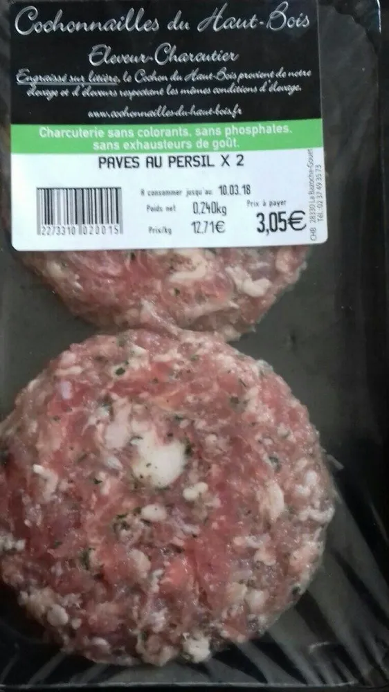Pavés au persil