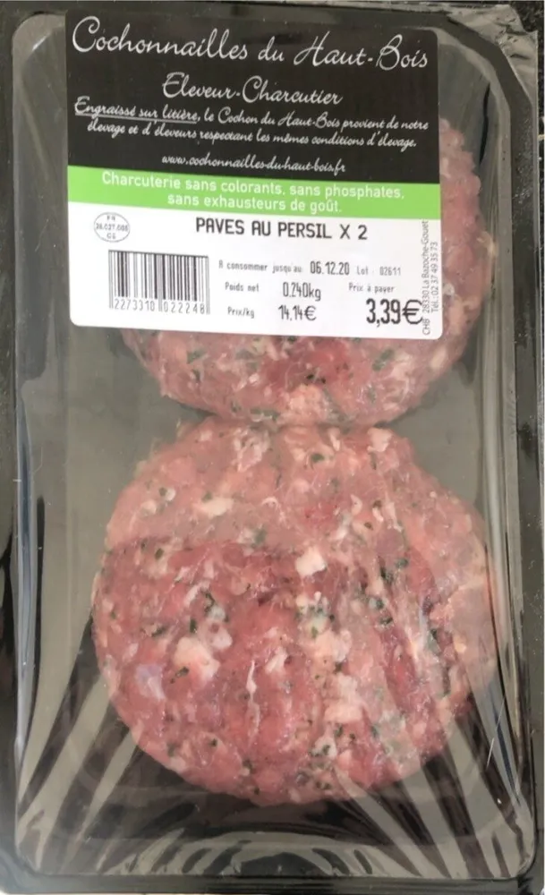 Pavés au persil