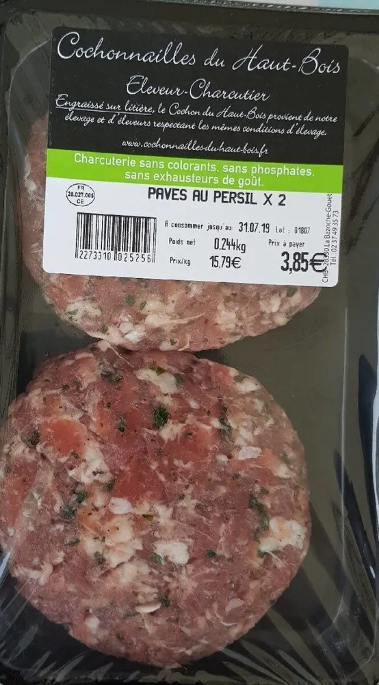 Pavé au persil
