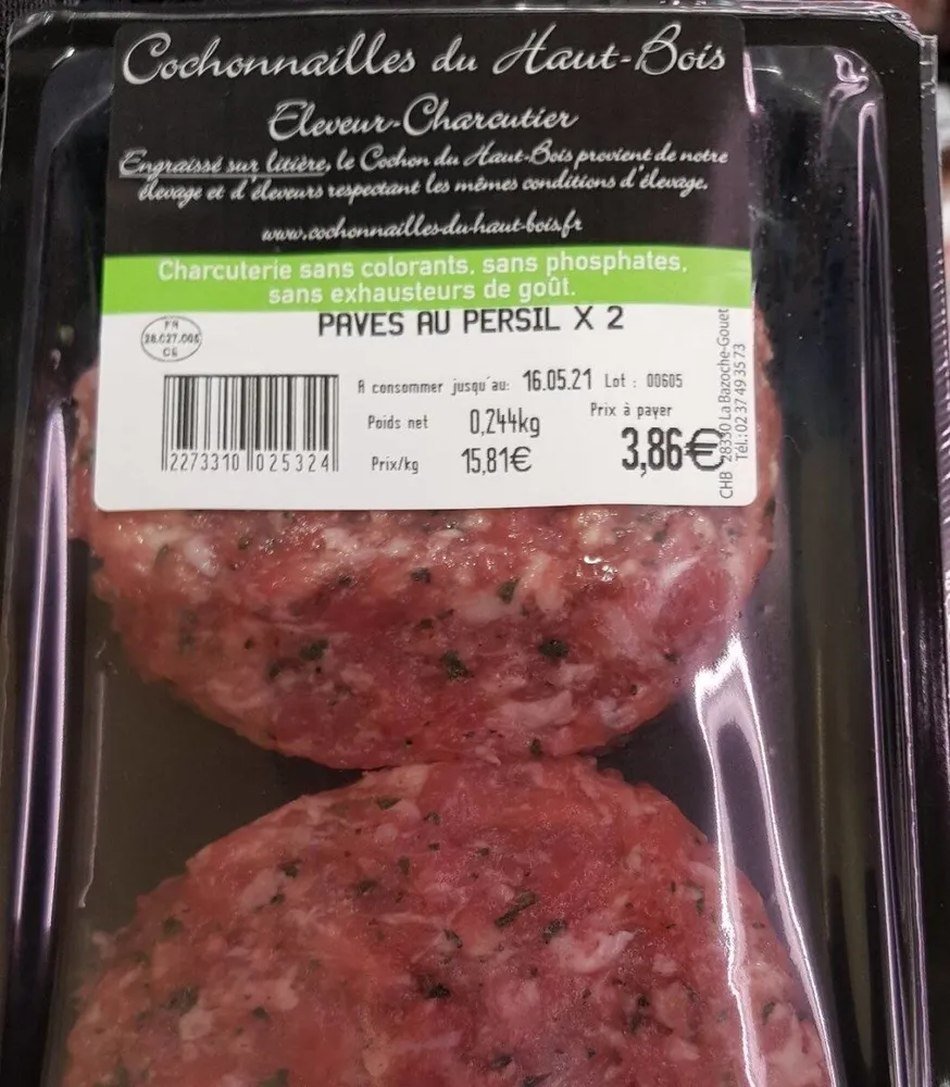 Pavés au persil
