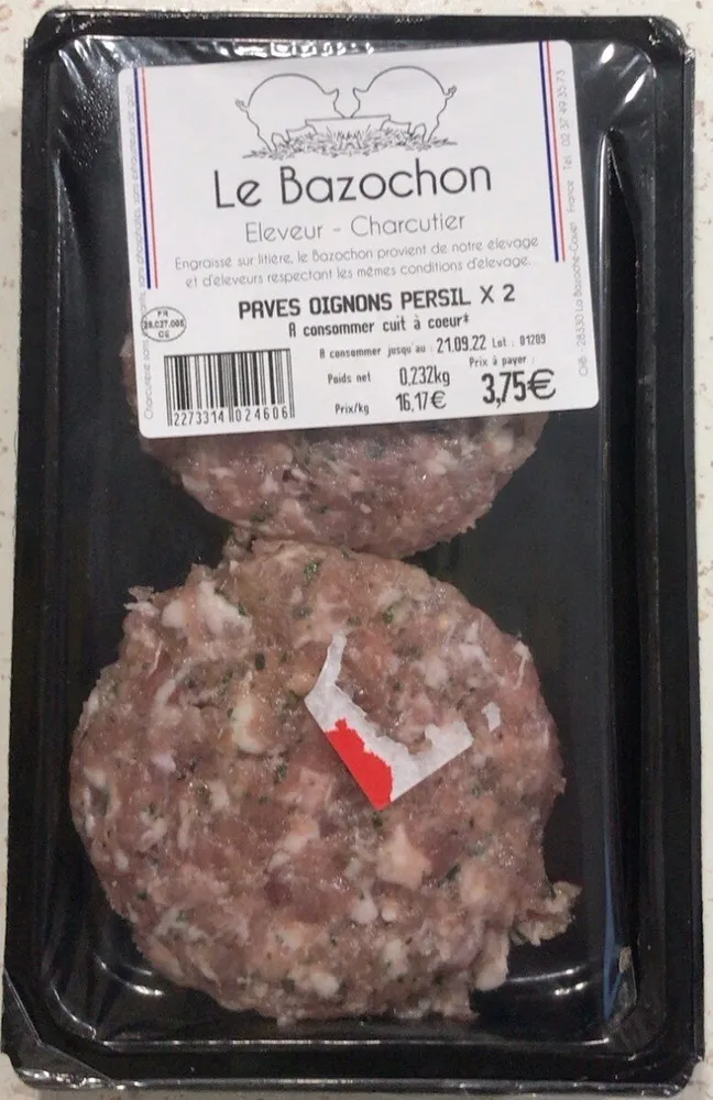 Pavés oignons persil
