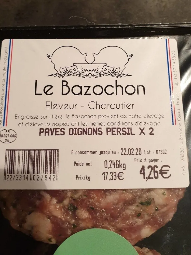 Pavés oignons persil