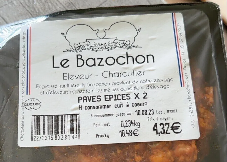 pavés épicés