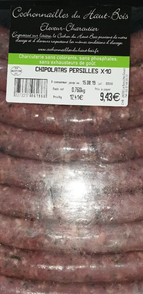 Chipolatas persillés
