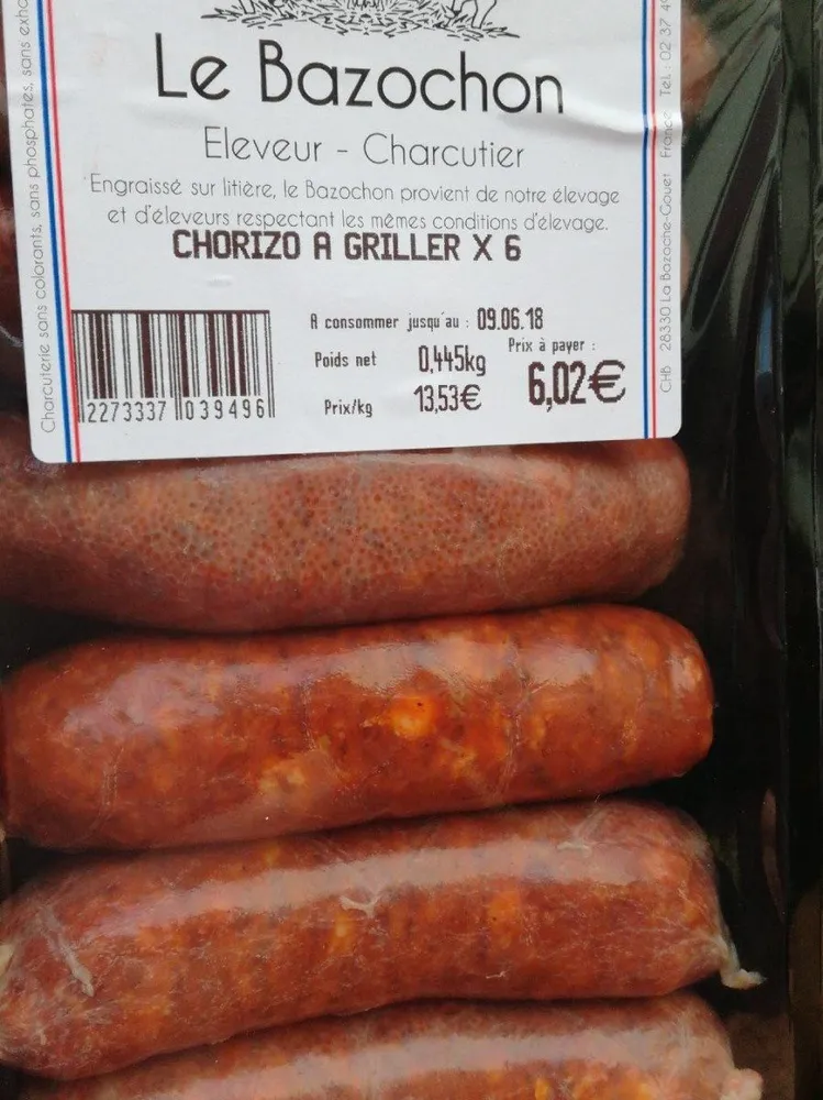 Chorizo a griller