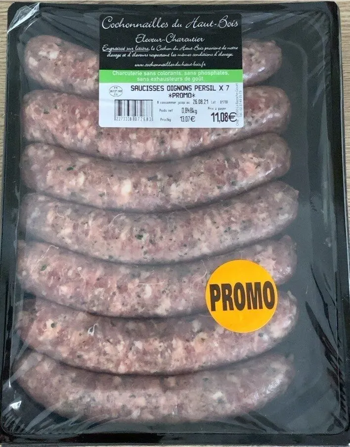 Saucisses Oignons Persil