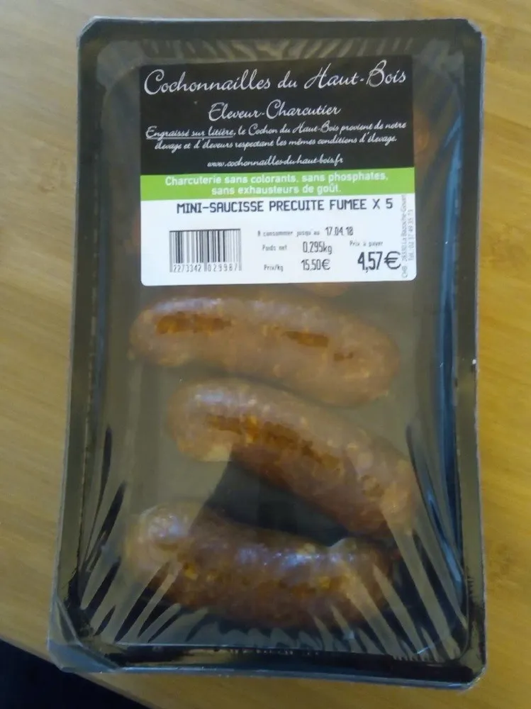 Mini-saucisses précuites fumées