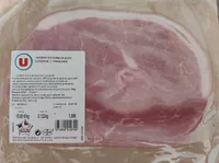 Jambon supérieur avec couenne 2 tranches