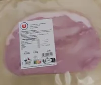 Jambon cuit superieur avec couenne 2 tranches