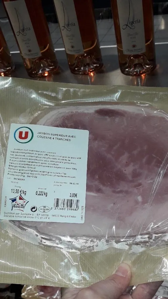 Jambon supérieur 4 tranches