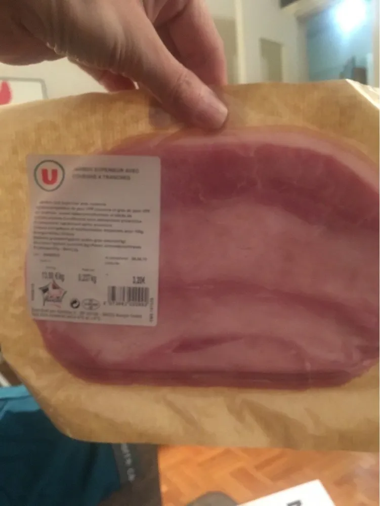 jambon superieur avec couenne 4 tranches