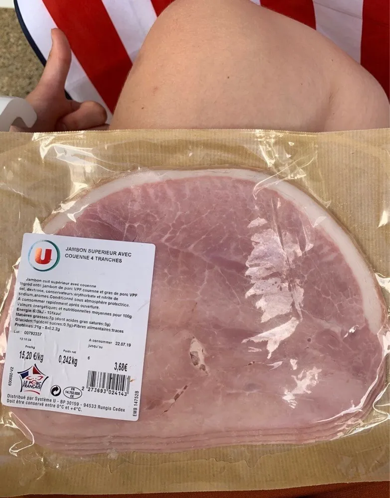 Jambon supperieur avec couenne