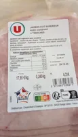 Jambon cuit supérieur avec couenne